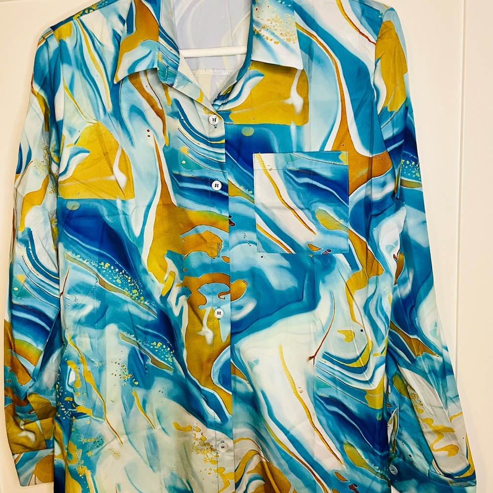 Zeagoo Blouse long sleeve Medium brand new with tags